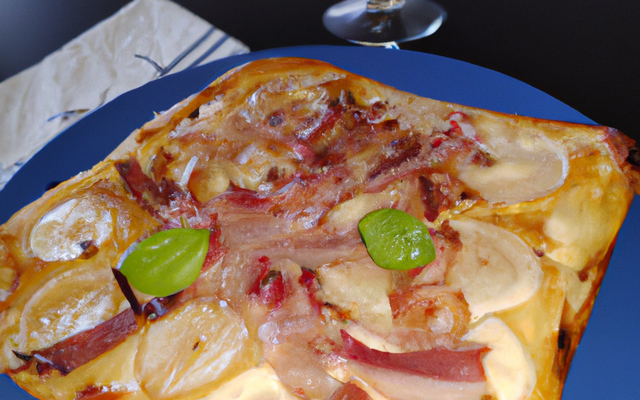 Tarte flambée au Calvados