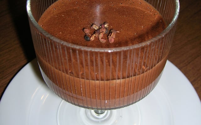 Mousse au chocolat au poivre de sichuan