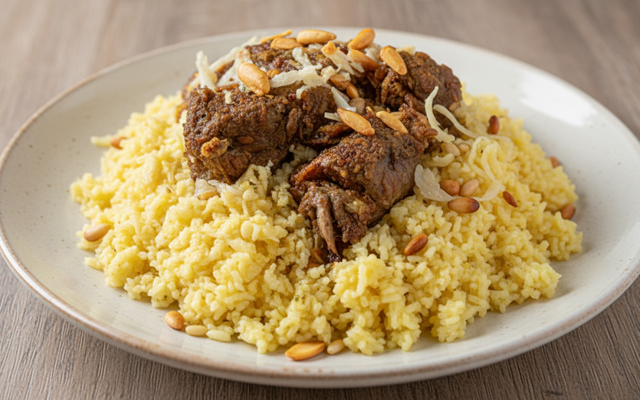 Agneau au riz (mansaf)