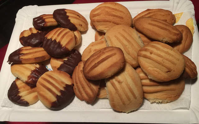 Sablés pattes de chat au chocolat