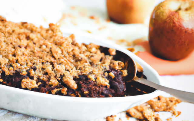 Pomme crumble au chocolat