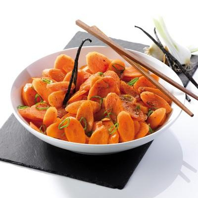 Wok de carotte primeur à la vanille