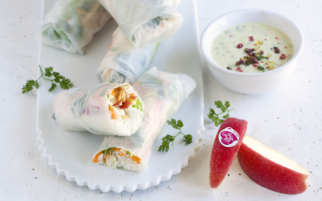 Rouleaux de printemps façon Pink Lady®