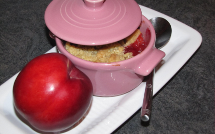 Mini crumble à la nectarine