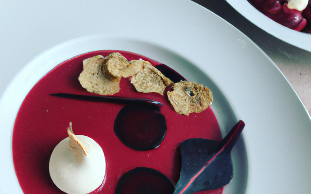 Gaspacho de betterave et quenelles douceur caprine