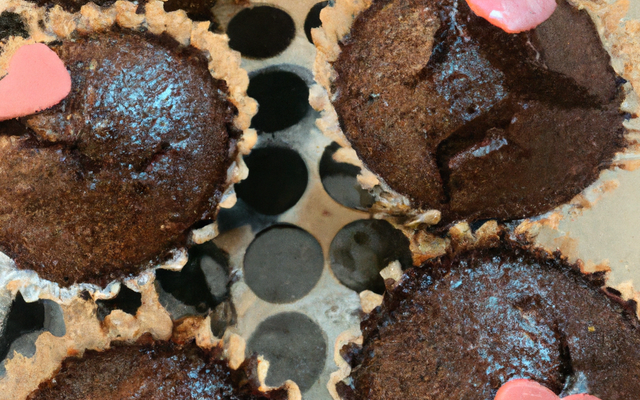Cupcakes chocolat cœur fondant