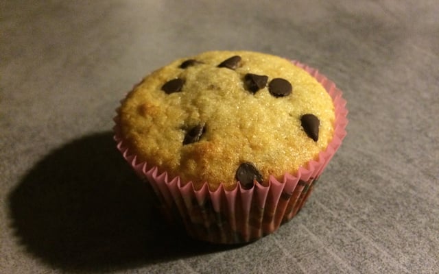 Muffins à la banane au cœur de Nutella