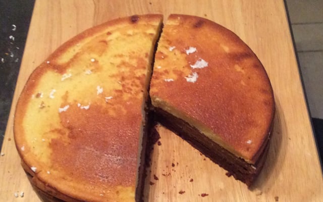 Gâteau "américain" aux 3 chocolats et pâte à sucre