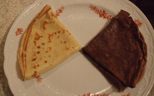 Crêpes version Yin Yang