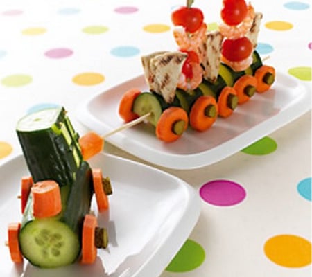 Train de petits en-cas