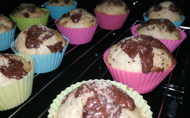 Mini muffins banane chocolat