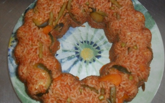 Charlotte de riz aux légumes