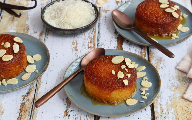 Mini gâteau de riz à la vanille
