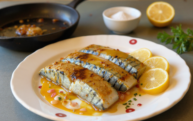Maquereaux poêlés à la moutarde