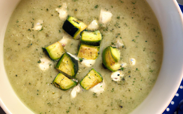 Velouté de courgettes au gorgonzola
