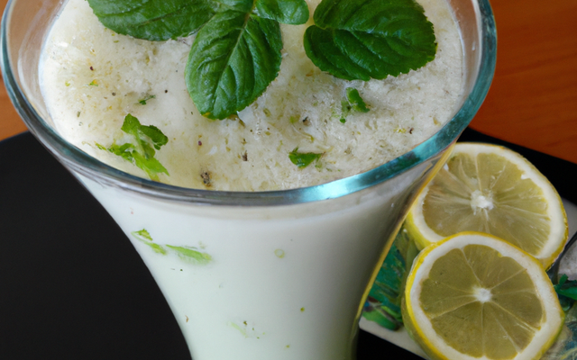 Lassi salé à la menthe