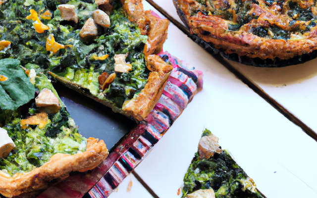 Tarte aux épinards et poulet