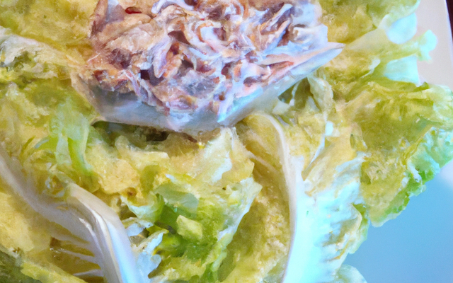 Feuille d'endive à la mousse de thon