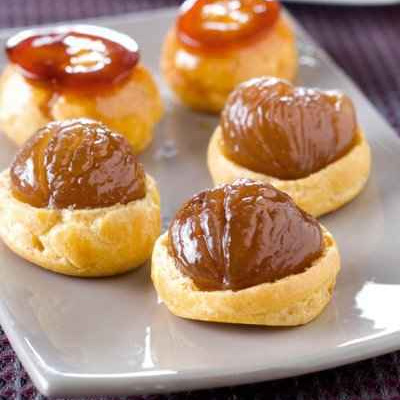 Croquenbouches aux marrons glacés