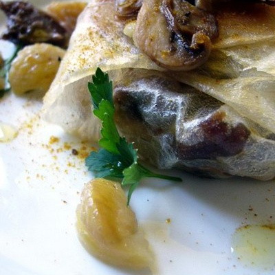 Mini-pastilla du sud-ouest aux marrons glacés