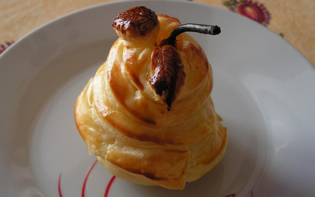 Poires fondantes en robe croustillante