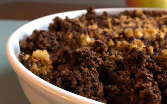 Crumble poire-chocolat