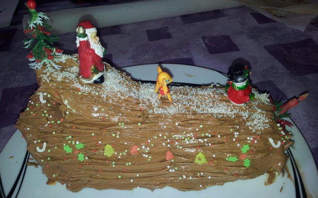 Bûche à la crème au beurre