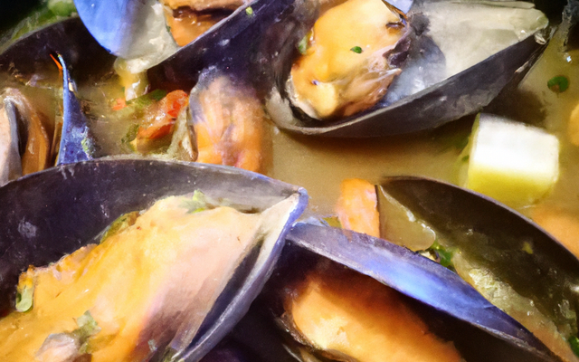 Moules au lard