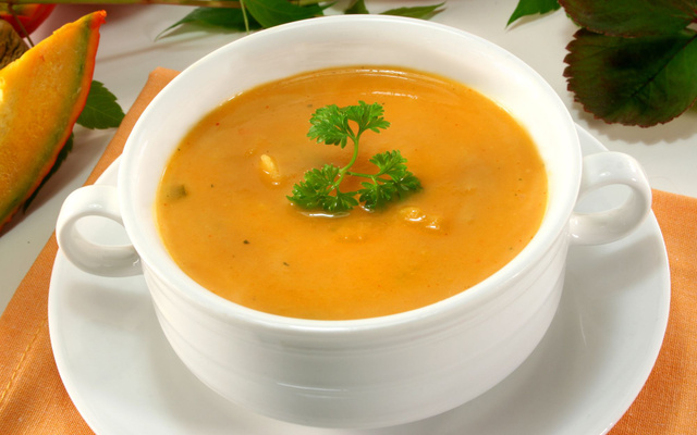 Soupe de potimarron cuite dans le lait