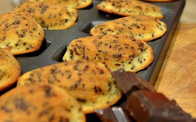 Madeleines au chocolat