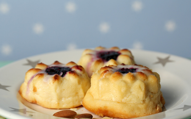Mini-cheesecake à la gelée de mûres