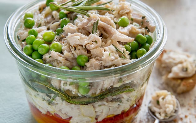 Rillettes de lapin et légumes d'été