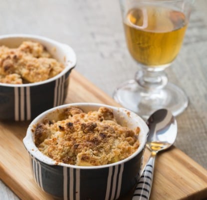 Crumble aux pommes doux et croquant