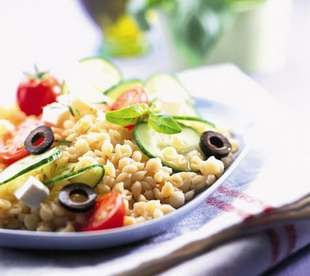 Salade d'été au cœur de blé