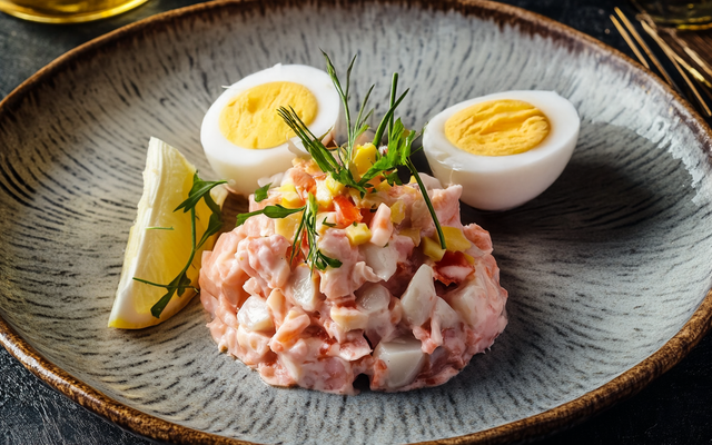 Tartare de surimi et crevette