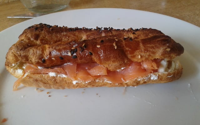 Eclair au saumon fumé