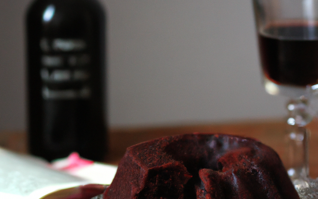 Cake au vin rouge et au chocolat noir