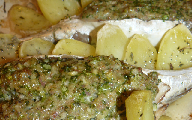 Filet de maquereau farci