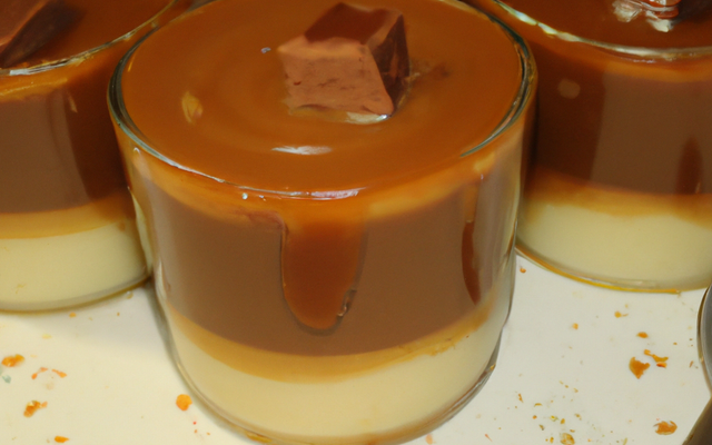 Mousse chocolat, caramel