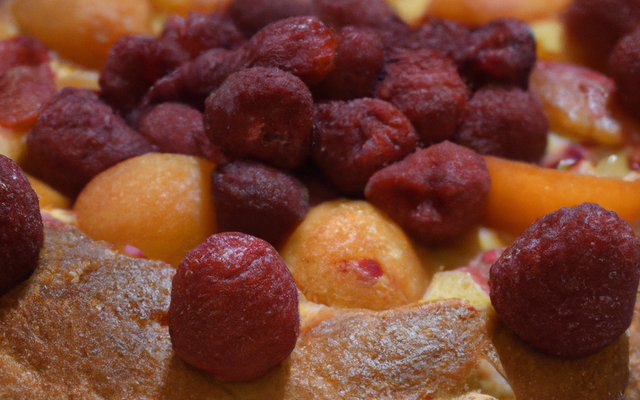 Charlotte aux framboises et aux abricots