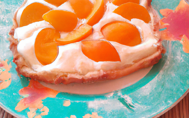 Tarte aux abricots et crème de melon