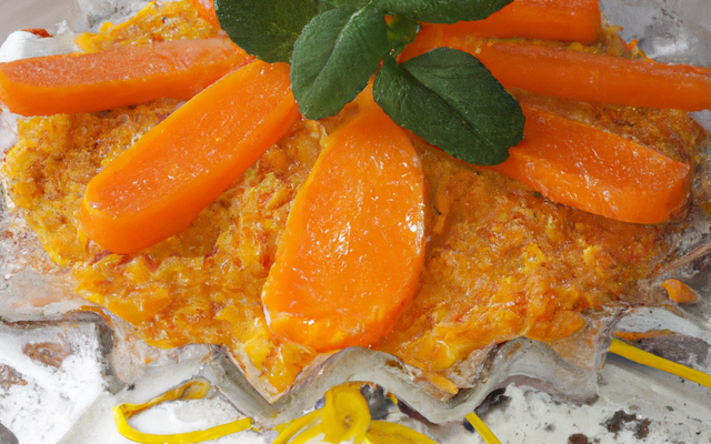 Dessert juteux carottes oranges