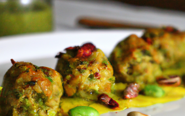 Boulettes de poulet aux pistaches