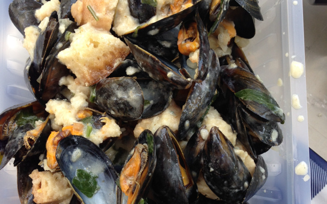 Moules au barbecue