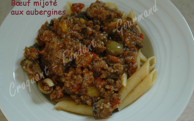 Bœuf mijoté aux aubergines