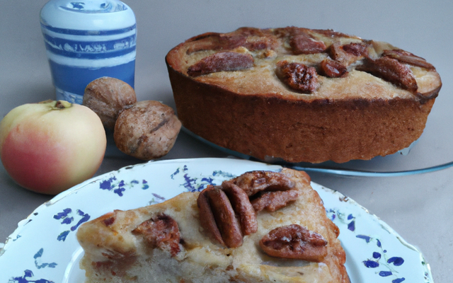 Gâteau aux poires à la noix de Pécan