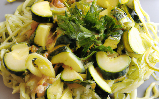 Salade de pâtes aux courgettes