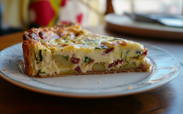 Clafouti aux courgettes et au chèvre