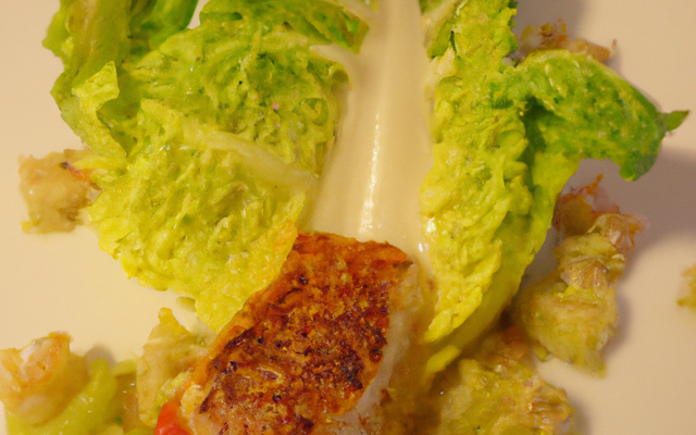 Croustillant de merlan à l'andouille et aux endives fondantes