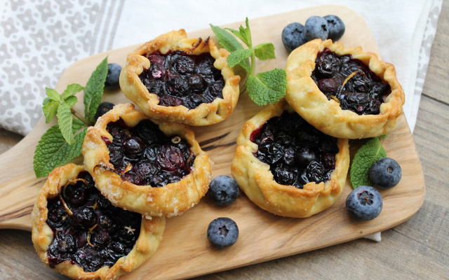 Mini-tartelettes aux myrtilles